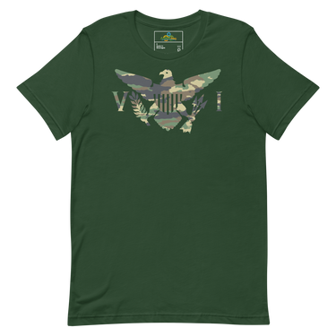 Virgin Islands Camo Flag Unisex T-Shirt